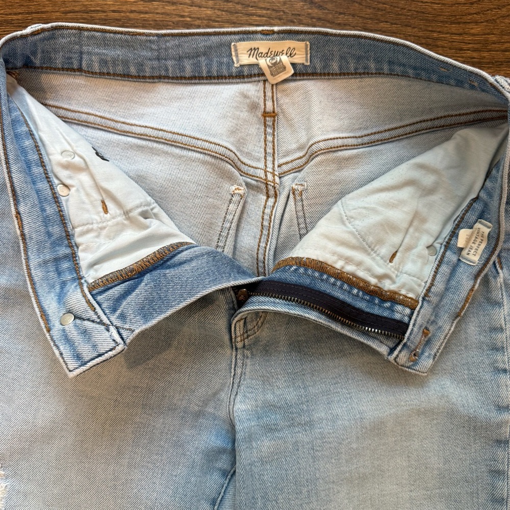 Madewell The Perfect Vintage Jean Cropped Distressed Ankle Jeans - Picture 3 of 5